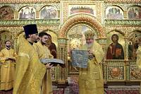 Архиерейское богослужение в Троицком храме Реутова 